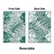 World Rug Gallery Tropical Leaf Reversible Recycled Plastic 3' X 5' Green Outdoor Rug 6066GREEN3X5 - alternate 2